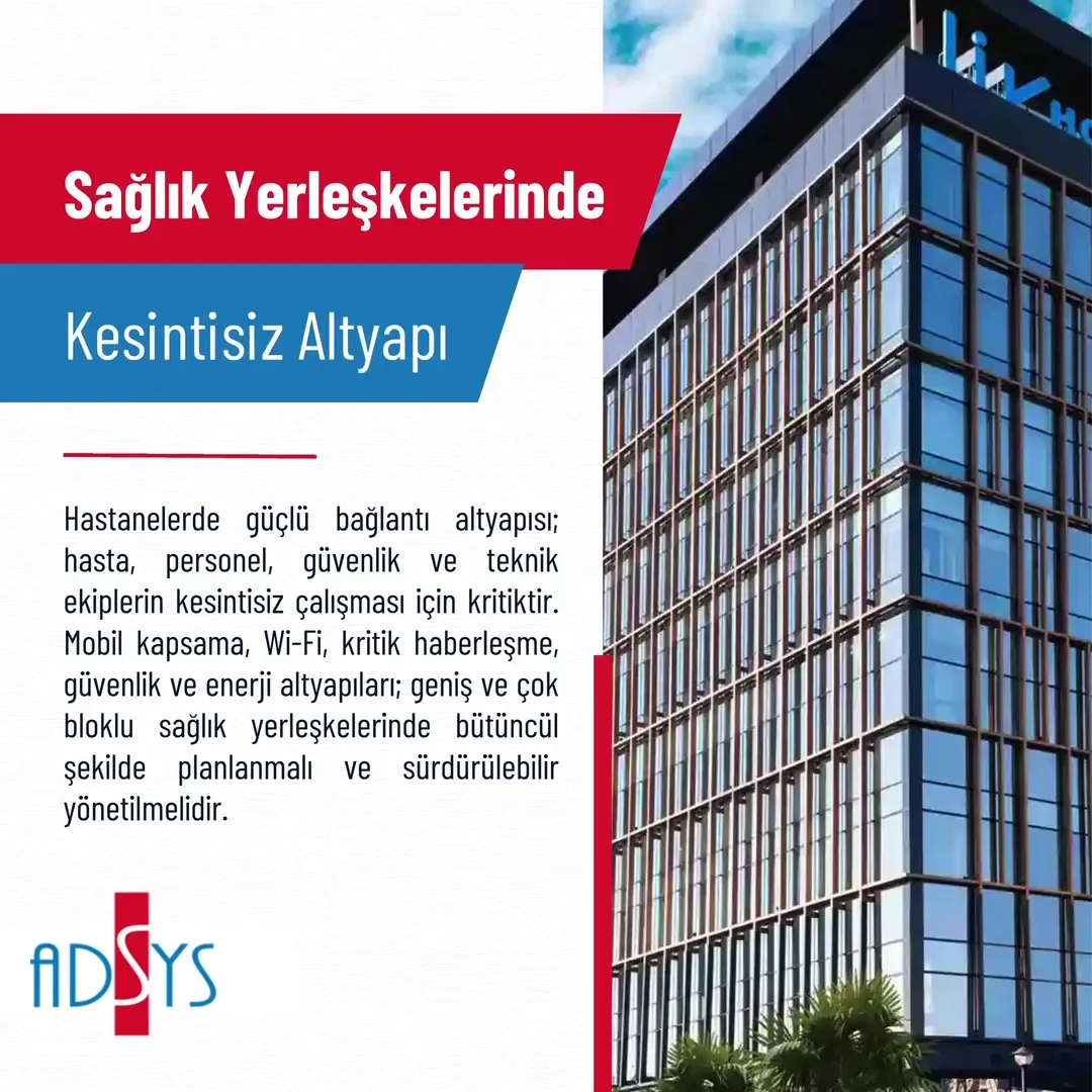 ADSYS sağlık yerleşkeleri için kesintisiz iletişim ve altyapı çözümleri video kapağı